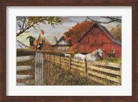 Standing Guard Rooster Fine Art Print