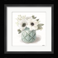 Winter Anemones - Blue Framed Print