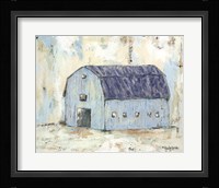 Blue Barnyard Fine Art Print