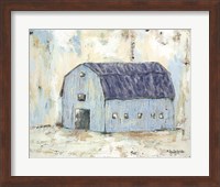 Blue Barnyard Fine Art Print