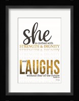 She is Clothed Fine Art Print