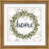 Home Eucalyptus Wreath Fine Art Print