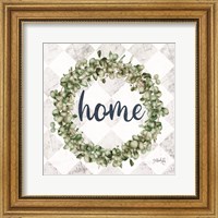 Home Eucalyptus Wreath Fine Art Print