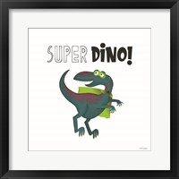 Super Dino Framed Print