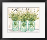 Welcome Glass Jars Fine Art Print