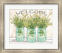 Welcome Glass Jars Fine Art Print