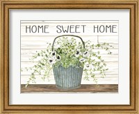 Home Sweet Home Galvanized Bucket Fine Art Print