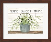 Home Sweet Home Galvanized Bucket Fine Art Print