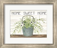 Home Sweet Home Galvanized Bucket Fine Art Print