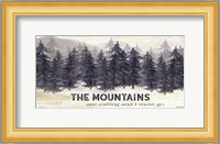 Navy Trees The Mountains Fine Art Print