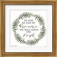 As For Me and My House Wreath Fine Art Print