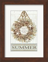 Summer Beach Wreath Fine Art Print