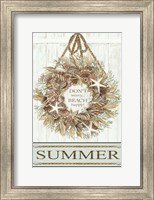 Summer Beach Wreath Fine Art Print