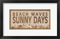 Beach Waves Sunny Days Fine Art Print