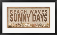 Beach Waves Sunny Days Fine Art Print