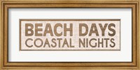Beach Days Coastal Nights I Fine Art Print