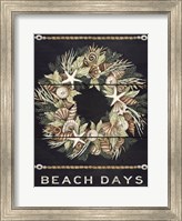 Beach Days Shell Wreath Fine Art Print