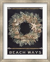 Beach Ways Shell Wreath Fine Art Print