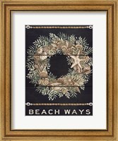 Beach Ways Shell Wreath Fine Art Print