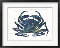 Blue Coastal Crab Fine Art Print
