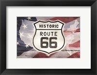 Patriotic Route 66 Fine Art Print