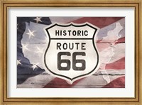 Patriotic Route 66 Fine Art Print