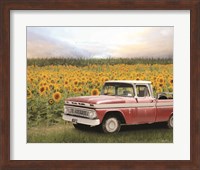 Truck with Sunflowers Fine Art Print