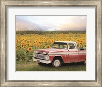 Truck with Sunflowers Fine Art Print