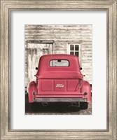 Red Ford at Barn Fine Art Print