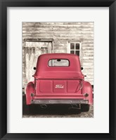 Red Ford at Barn Fine Art Print