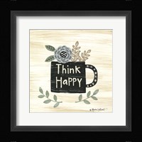 Think Happy Framed Print