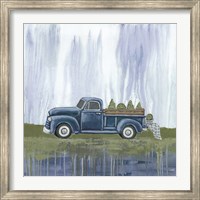 Blue Garden Truck Fine Art Print