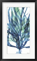 Soft Seagrass in Blue 1 Framed Print