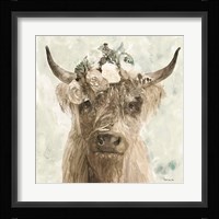 Cow and Crown II Framed Print