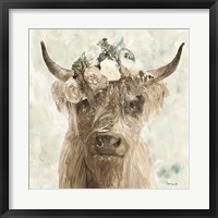 Cow and Crown II Framed Print