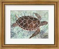 Sea Turtle Collage 1 Fine Art Print