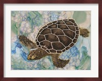 Sea Turtle Collage 2 Fine Art Print