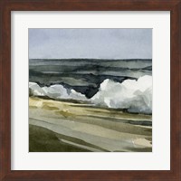 Loose Watercolor Waves IV Fine Art Print