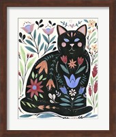 Folksy Feline II Fine Art Print