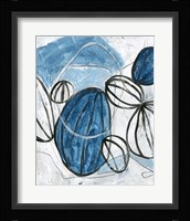 Blue Lanterns III Framed Print