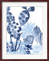 Indigo Succulent II Fine Art Print
