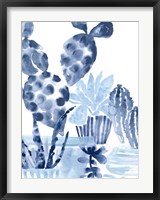 Indigo Succulent II Fine Art Print