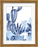 Indigo Succulent IV Fine Art Print