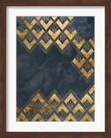 Deco Pattern in Blue III Fine Art Print