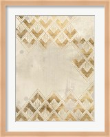 Deco Pattern in Cream III Fine Art Print