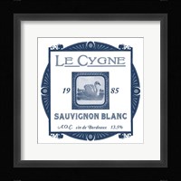 Indigo Wine Labels VIII Fine Art Print