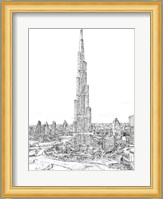 Dubai in Black & White II Fine Art Print