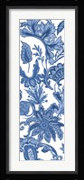 Indigo Chintz V Framed Print