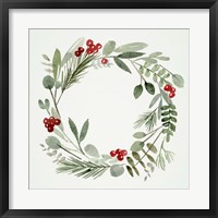 Holly Wreath I Fine Art Print