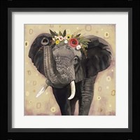 Klimt Elephant II Framed Print